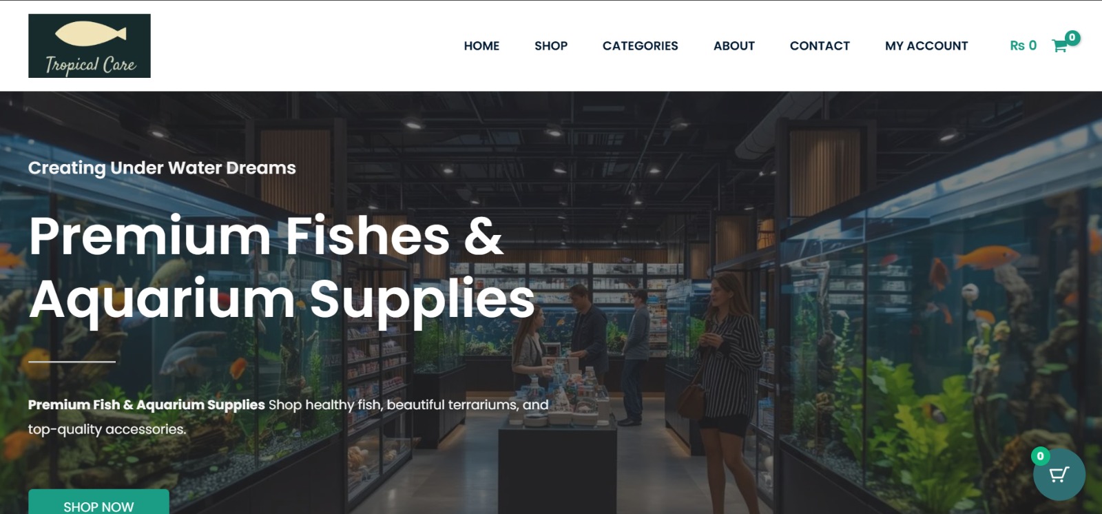 Tropical Care e-commerce website built by Lynkup Digital